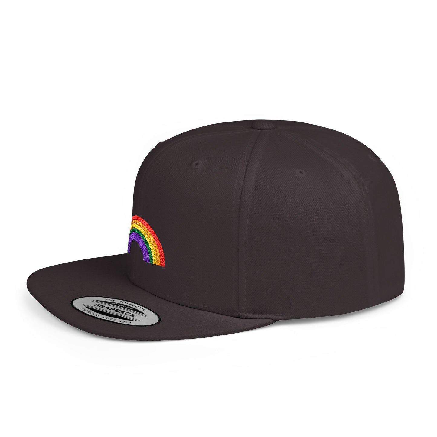 Rainbow Flat Bill Cap