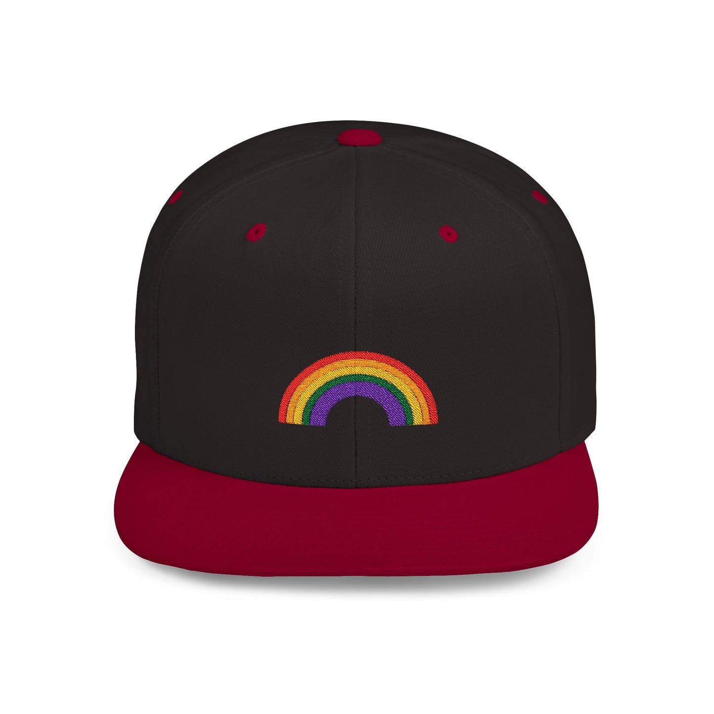 Rainbow Flat Bill Cap