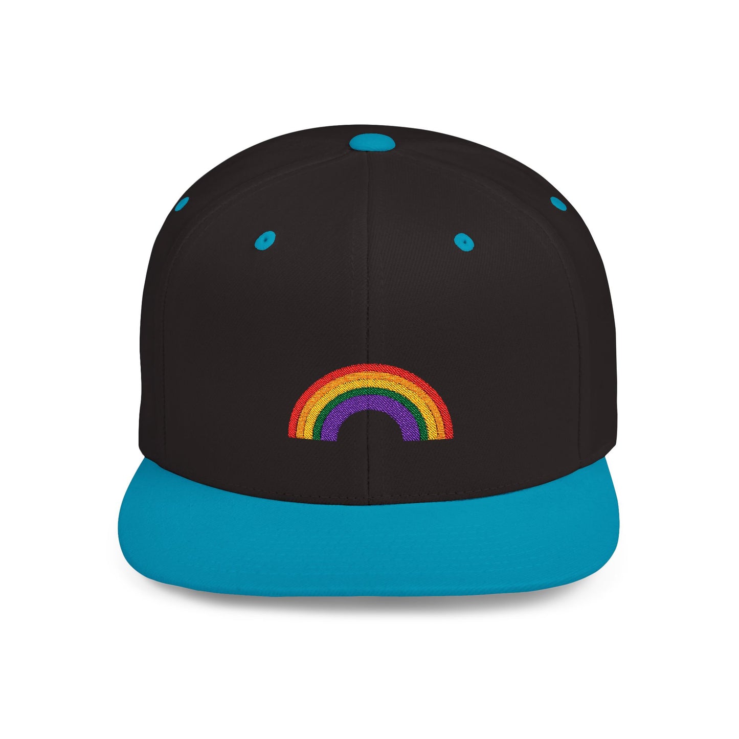 Rainbow Flat Bill Cap