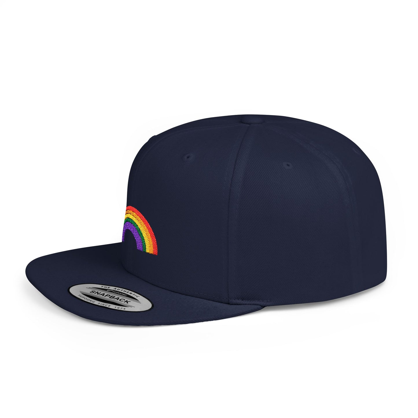 Rainbow Flat Bill Cap