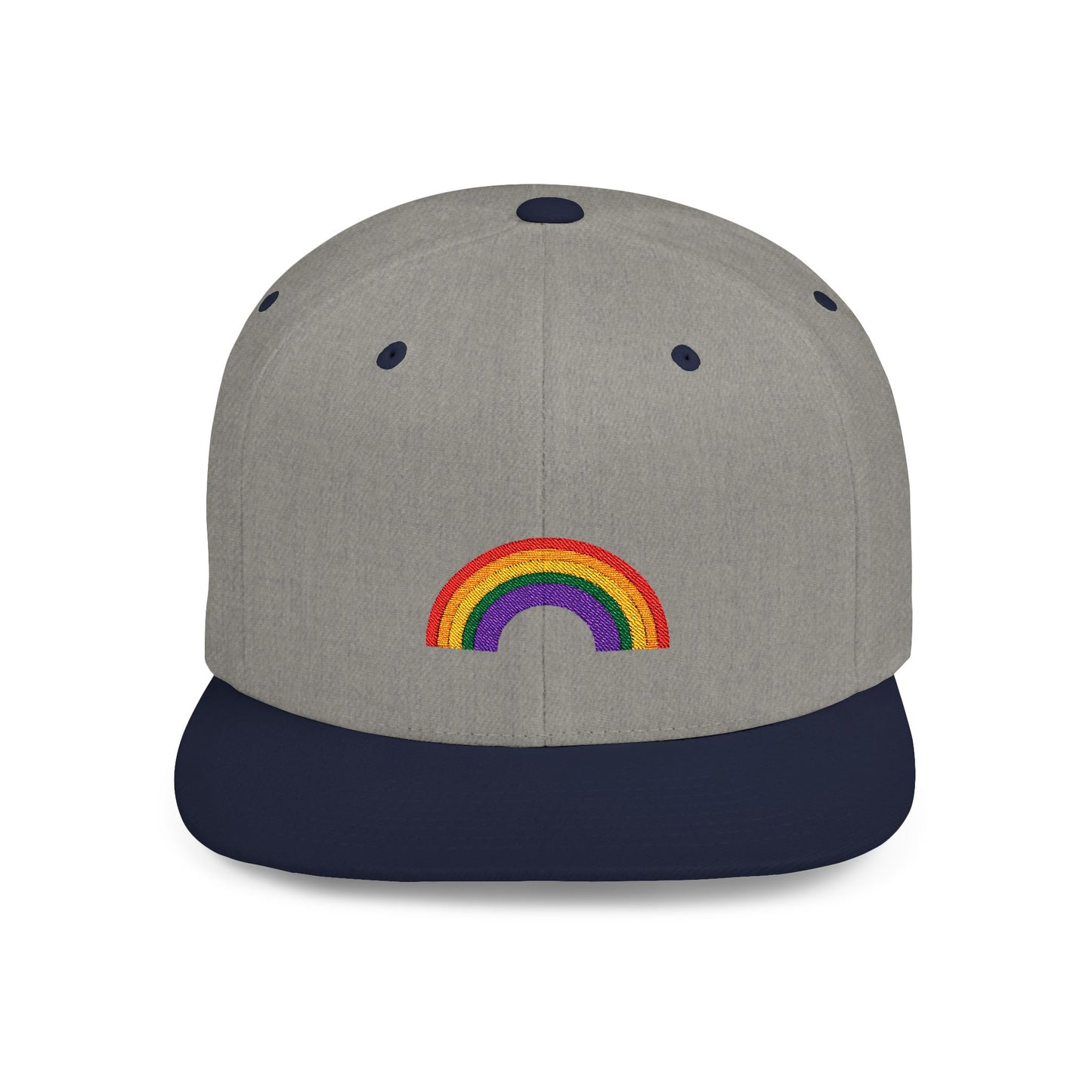 Rainbow Flat Bill Cap
