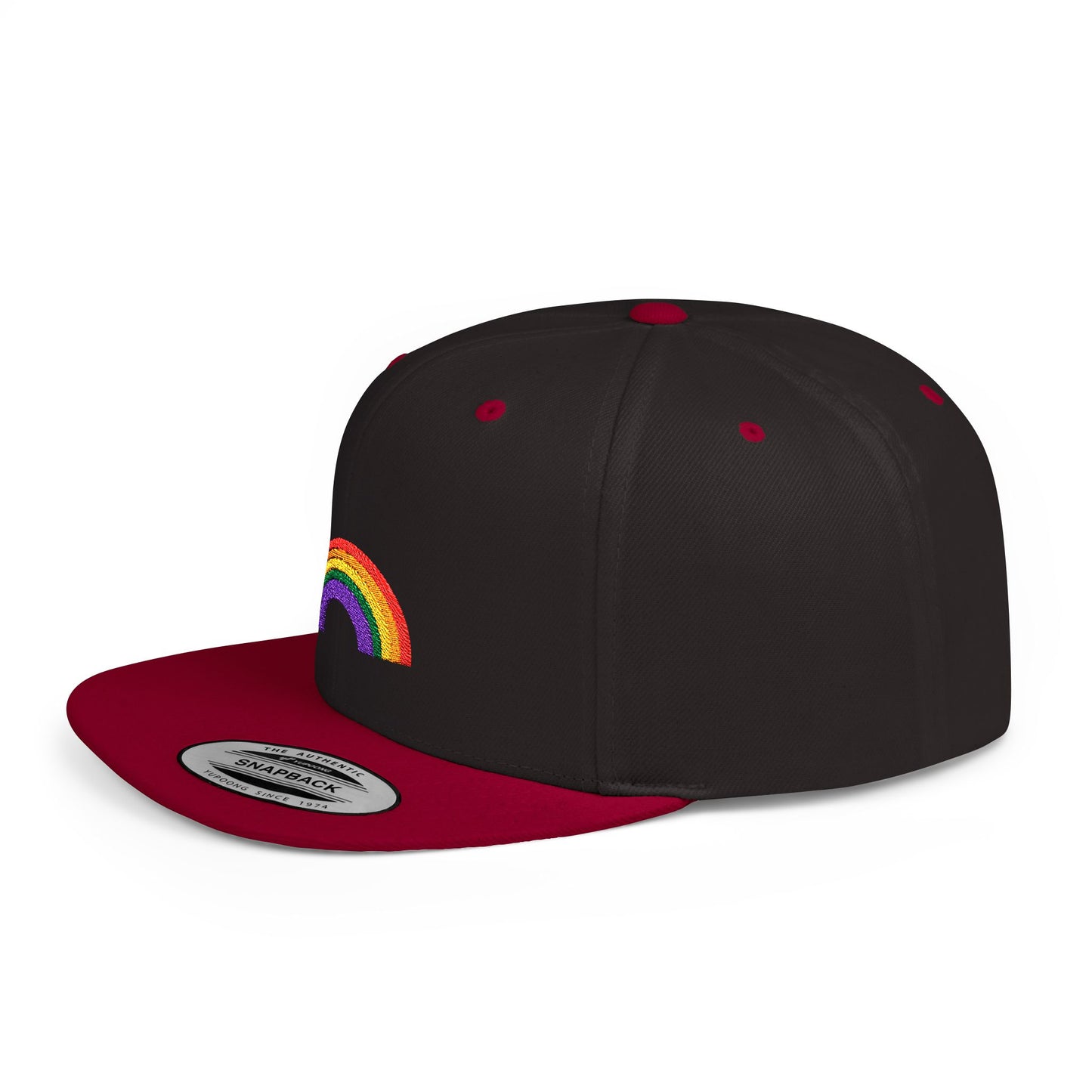 Rainbow Flat Bill Cap