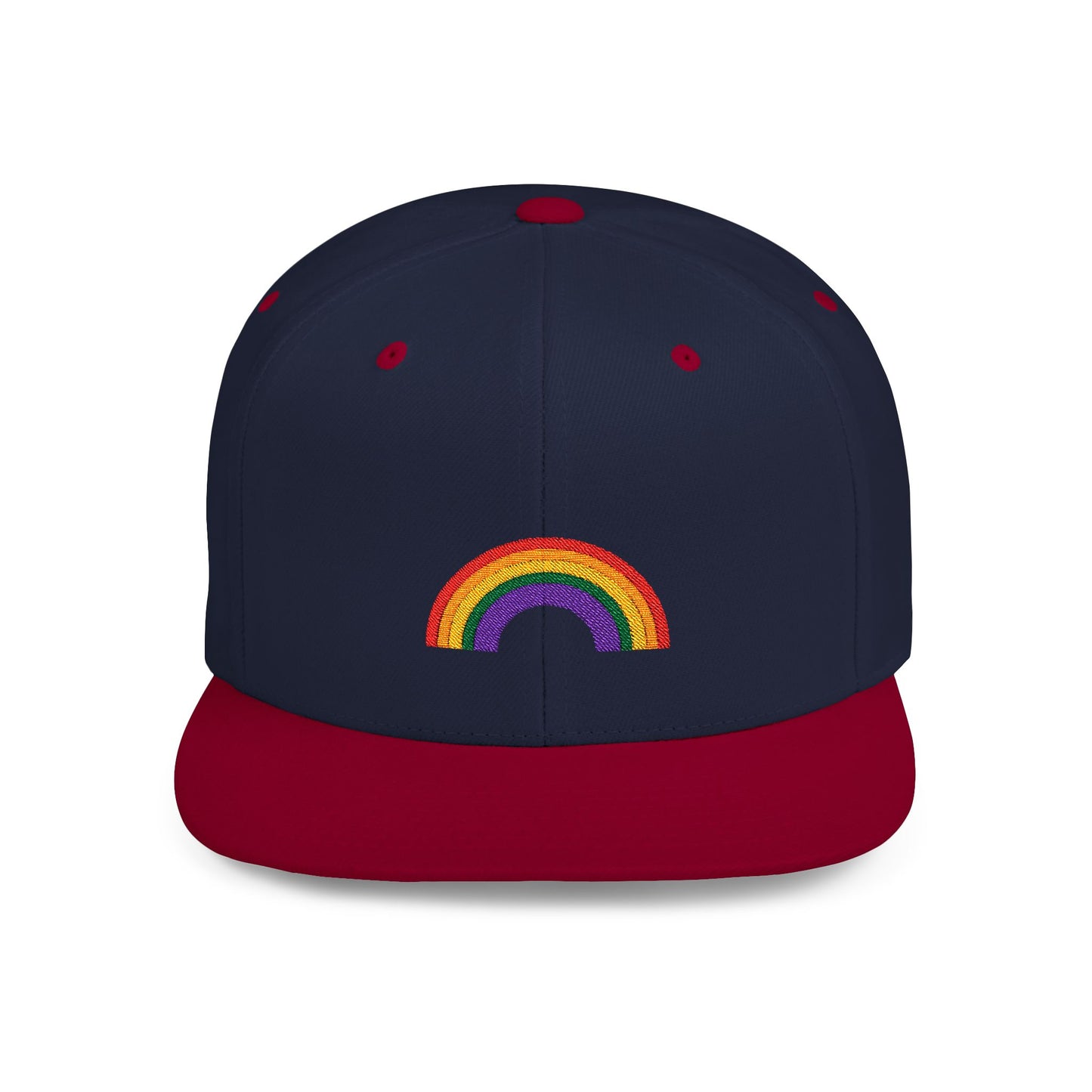 Rainbow Flat Bill Cap