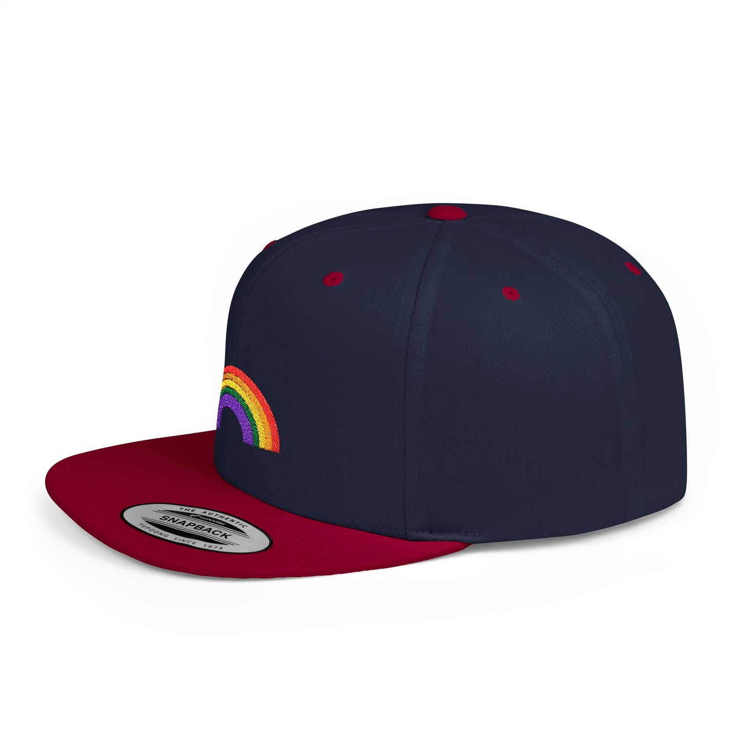 Rainbow Flat Bill Cap