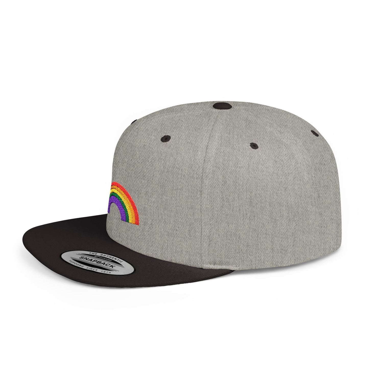 Rainbow Flat Bill Cap