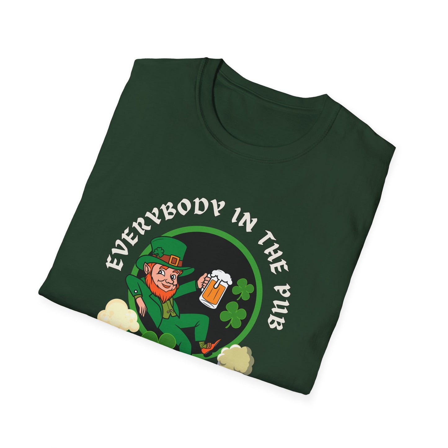 Everybody In The Pub Gettin' Tipsy! Leprechaun & Beers Tee