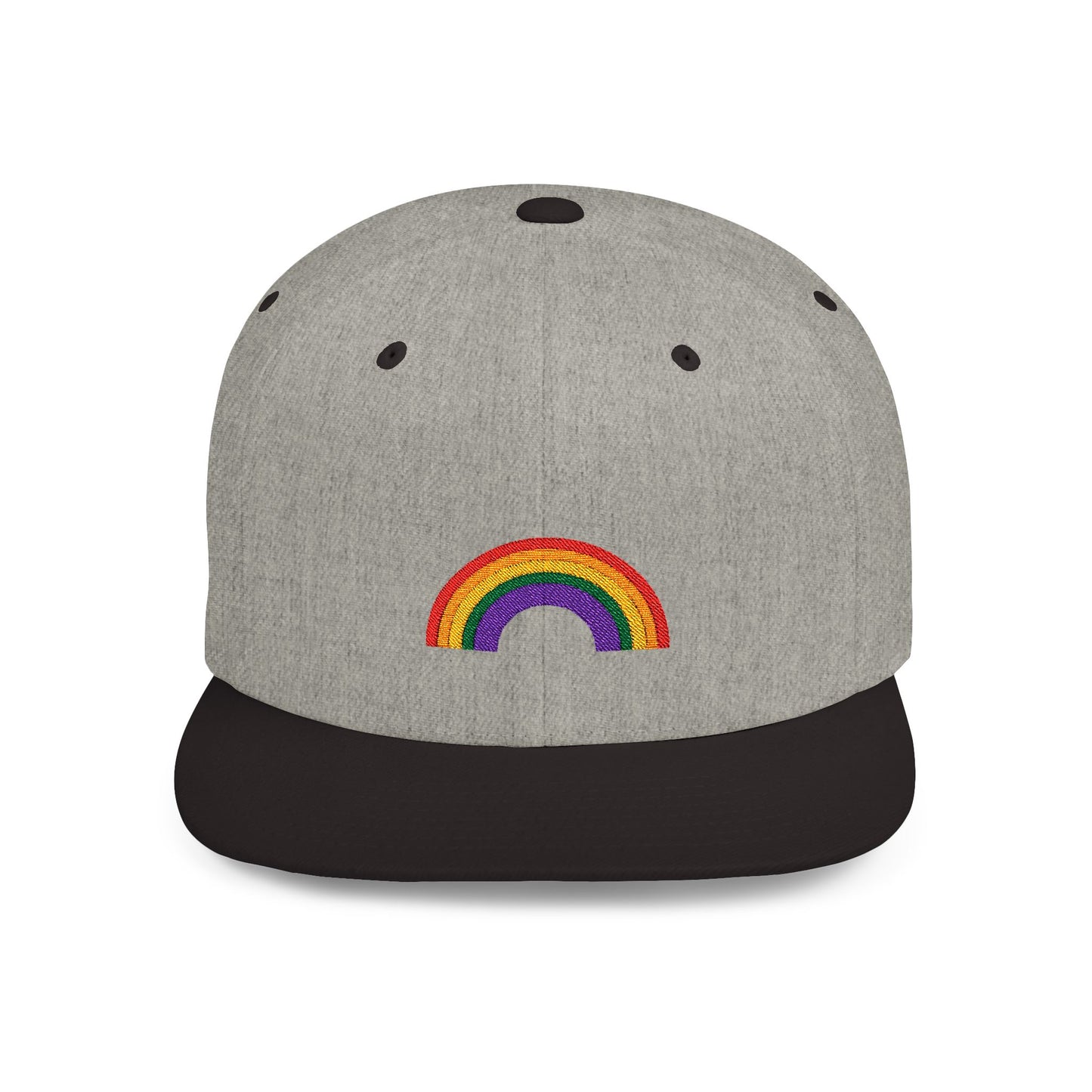 Rainbow Flat Bill Cap