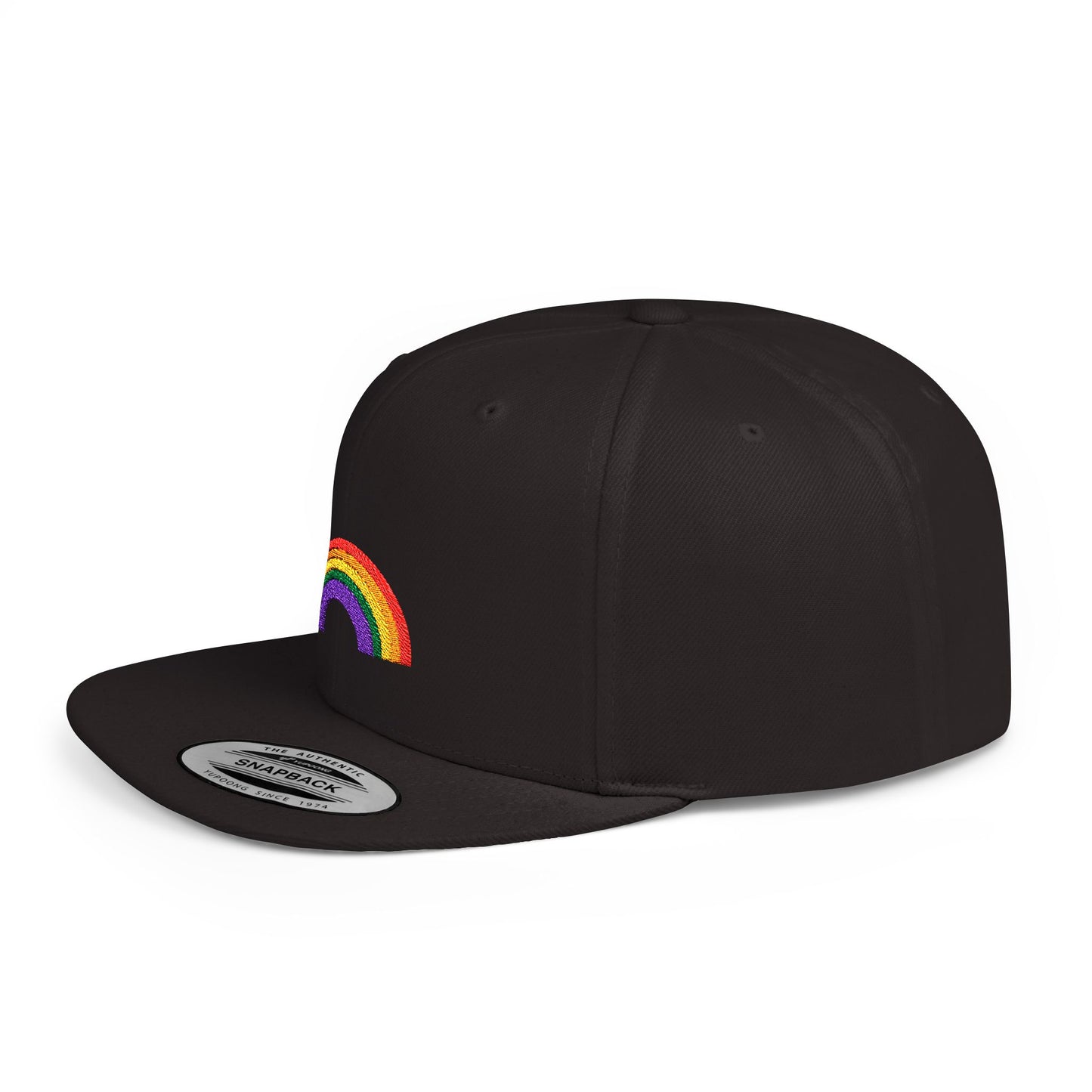 Rainbow Flat Bill Cap