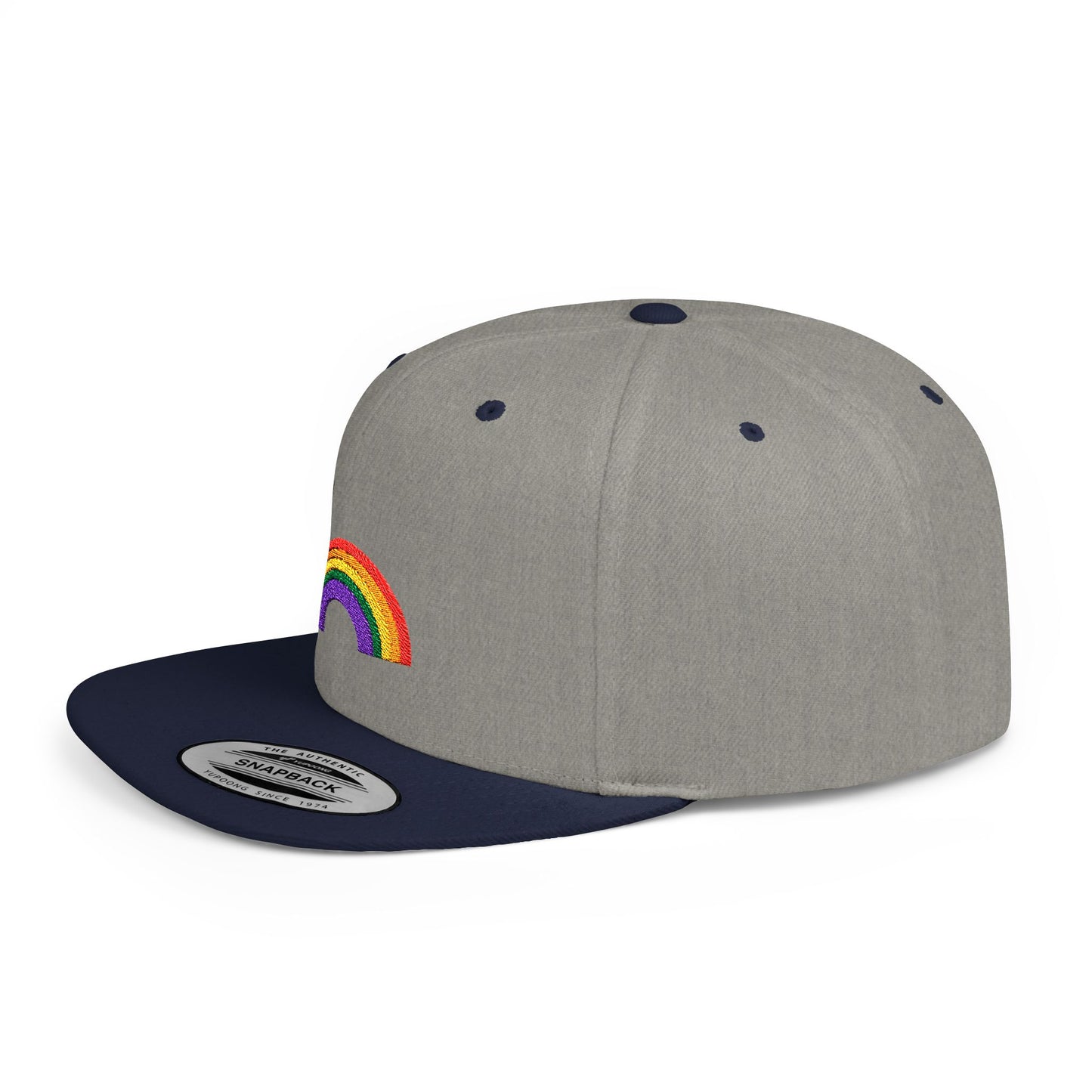 Rainbow Flat Bill Cap