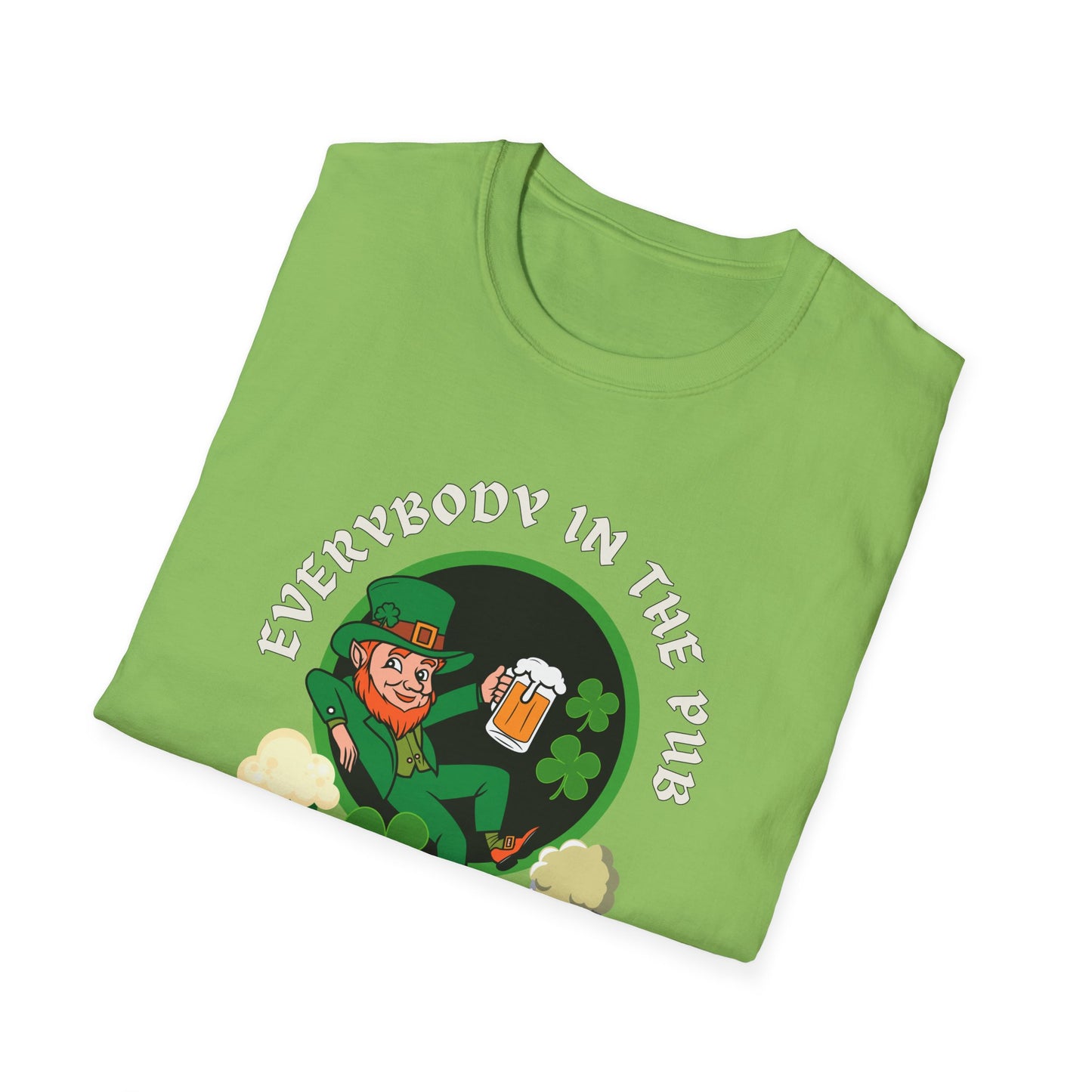 Everybody In The Pub Gettin' Tipsy! Leprechaun & Beers Tee