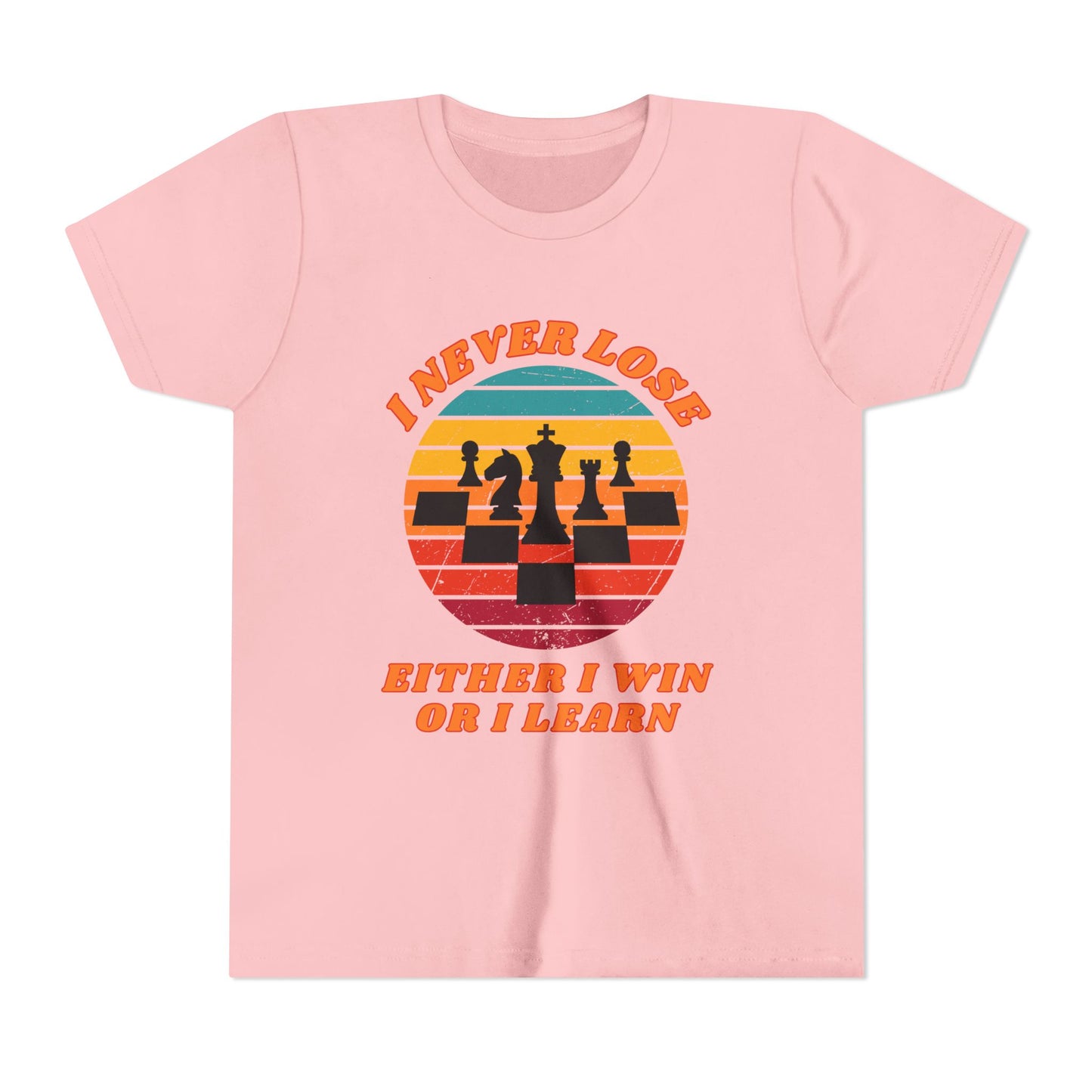 I Never Lose , Either I Win or I Learn - Chess Tee