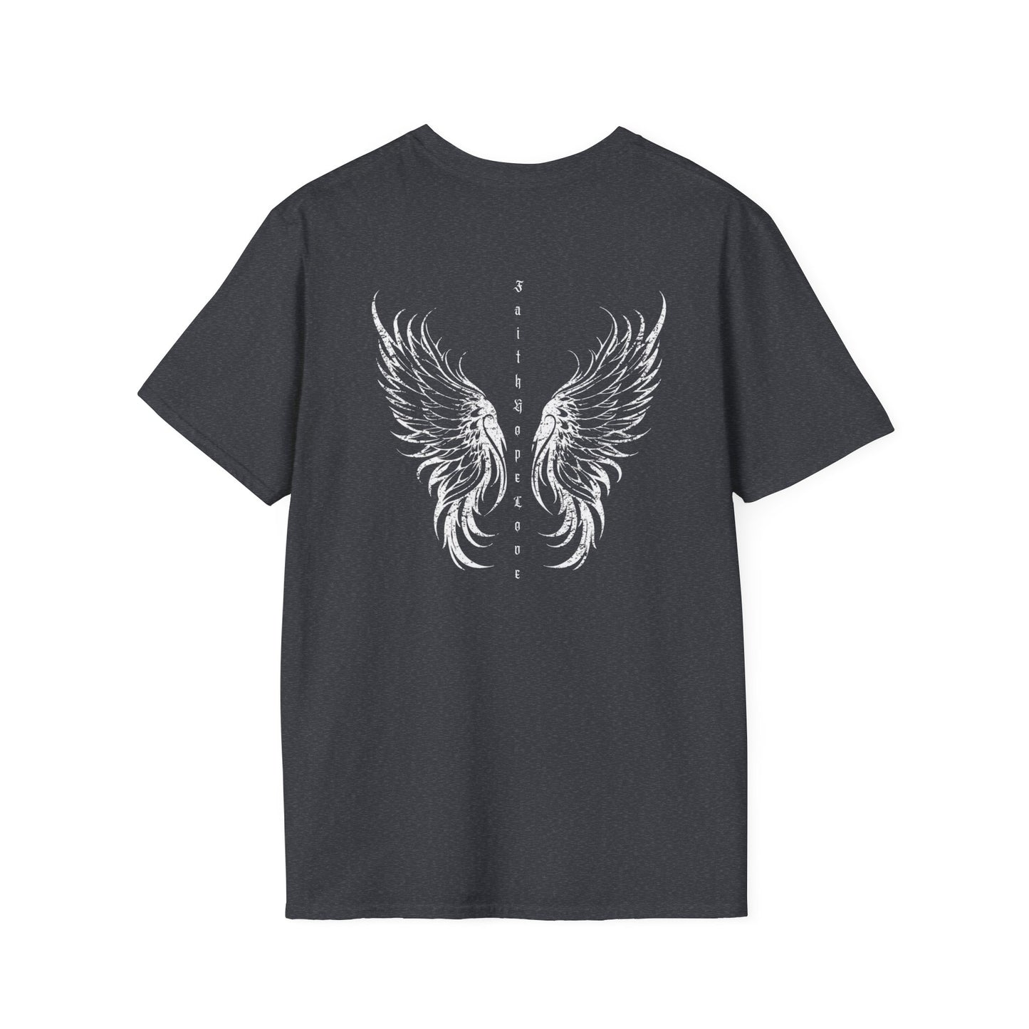 Front Ribbon and Back Wing - Faith, Hope & Love