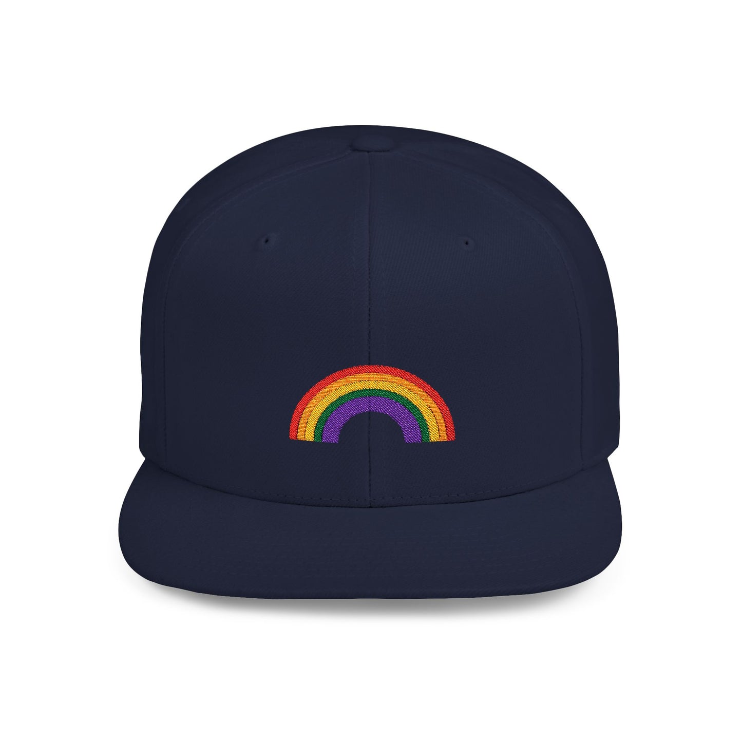Rainbow Flat Bill Cap