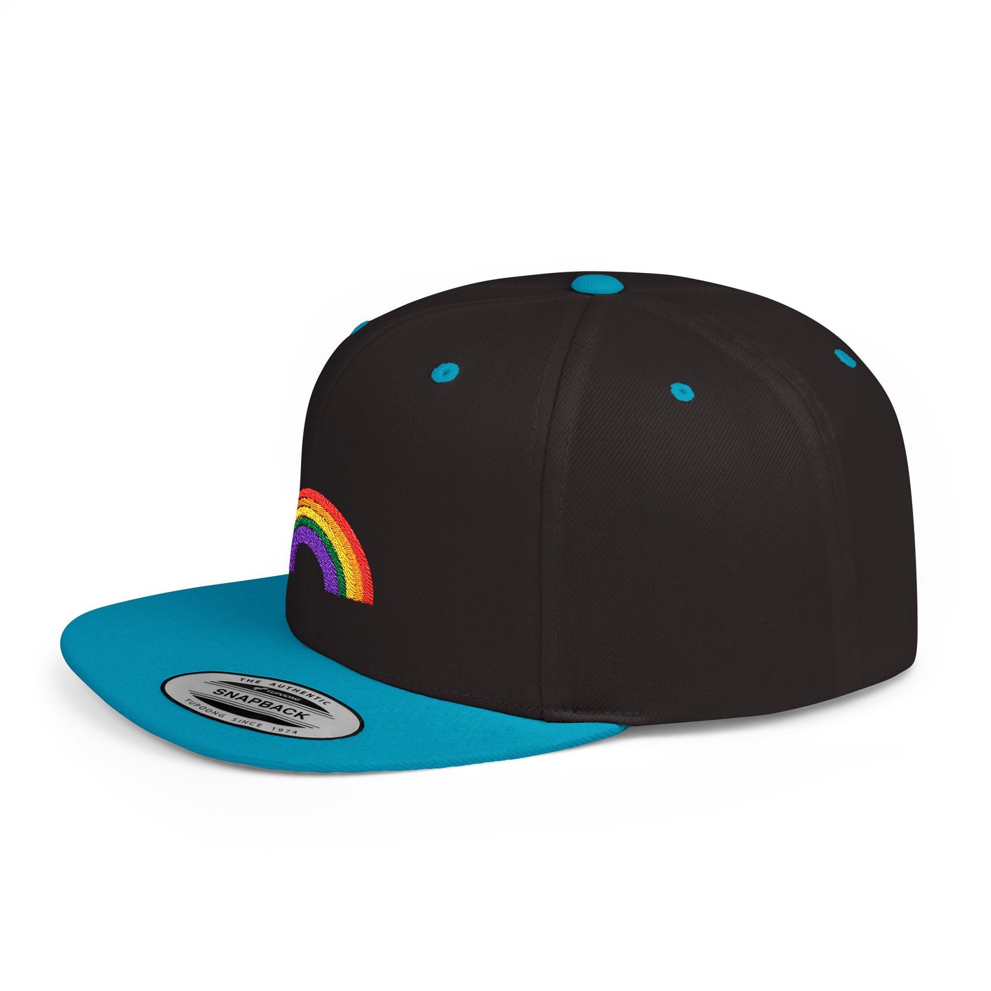 Rainbow Flat Bill Cap