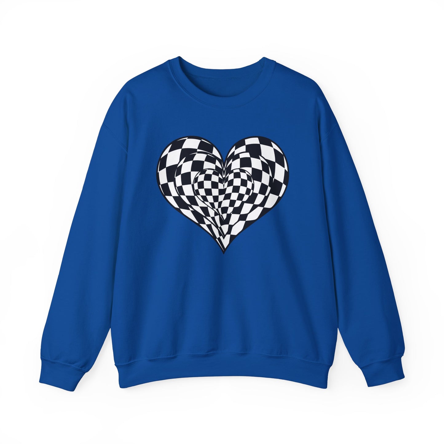 Checkered Heart Sweatshirt
