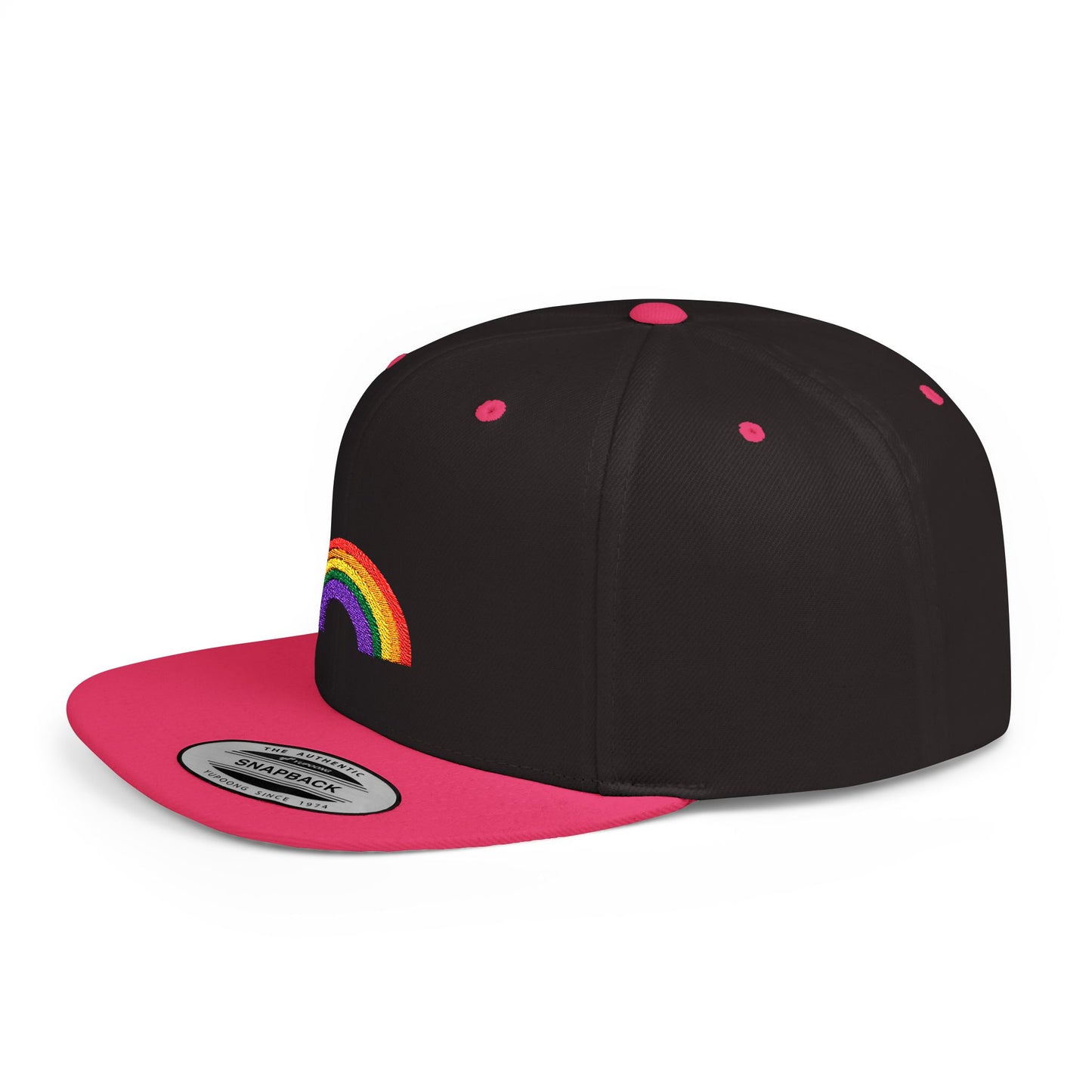Rainbow Flat Bill Cap