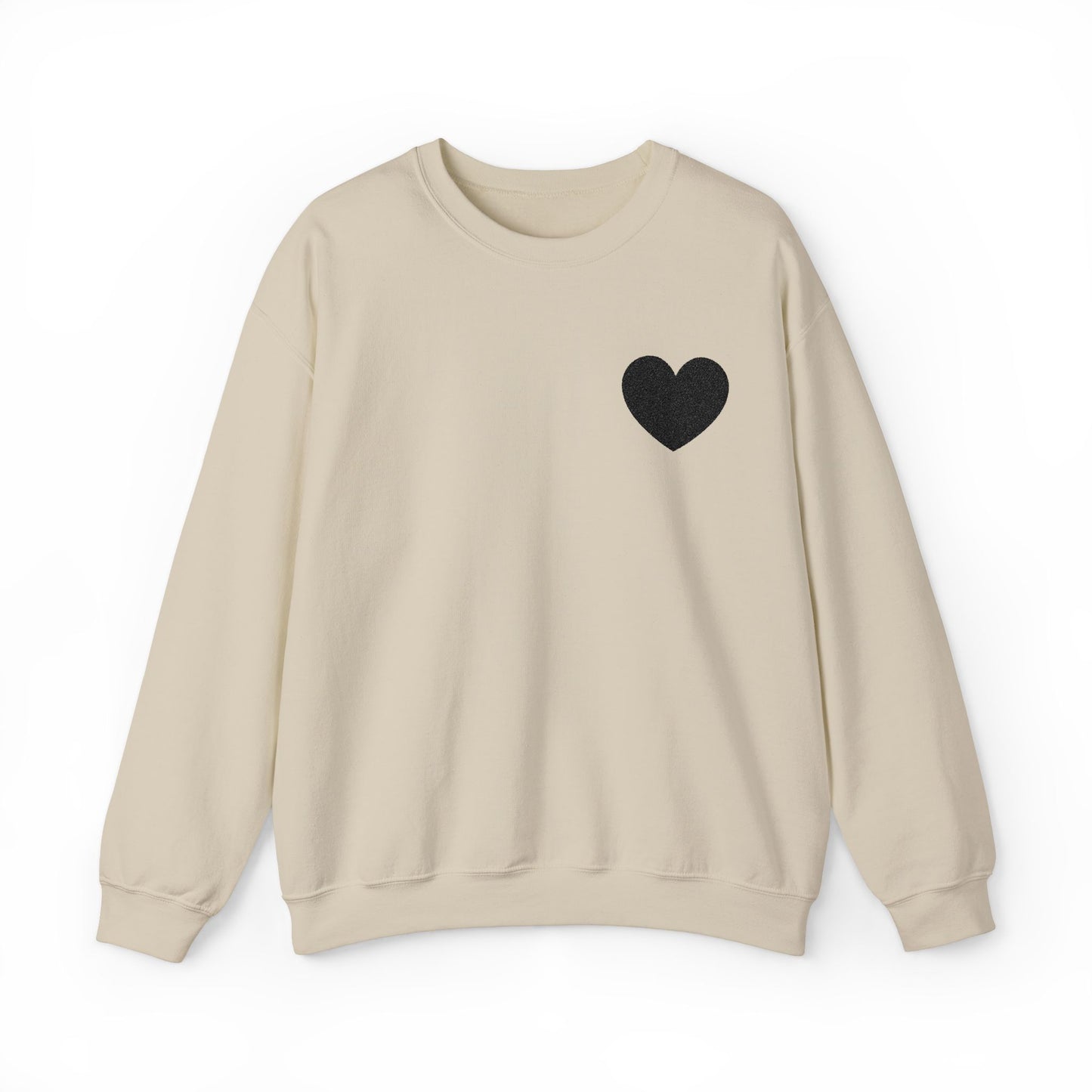 Embroidered Black Heart