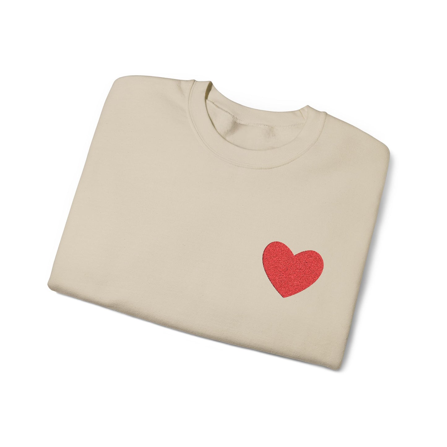 Embroidered Red Heart