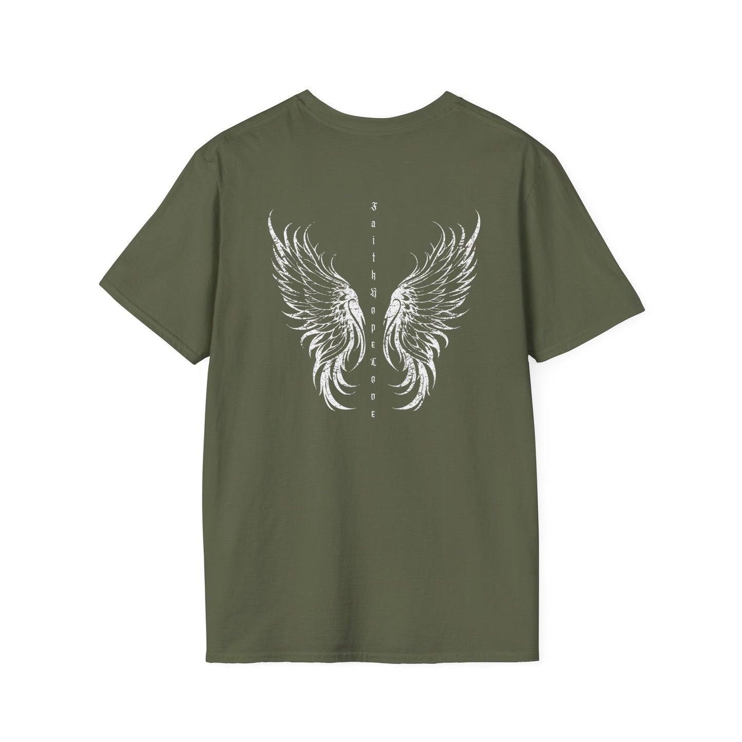 Front Ribbon and Back Wing - Faith, Hope & Love