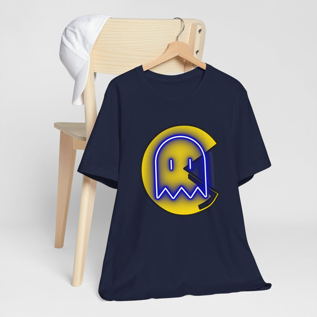 Pac-Man Ghost Logo T-Shirt — Retro Arcade Gaming Tee
