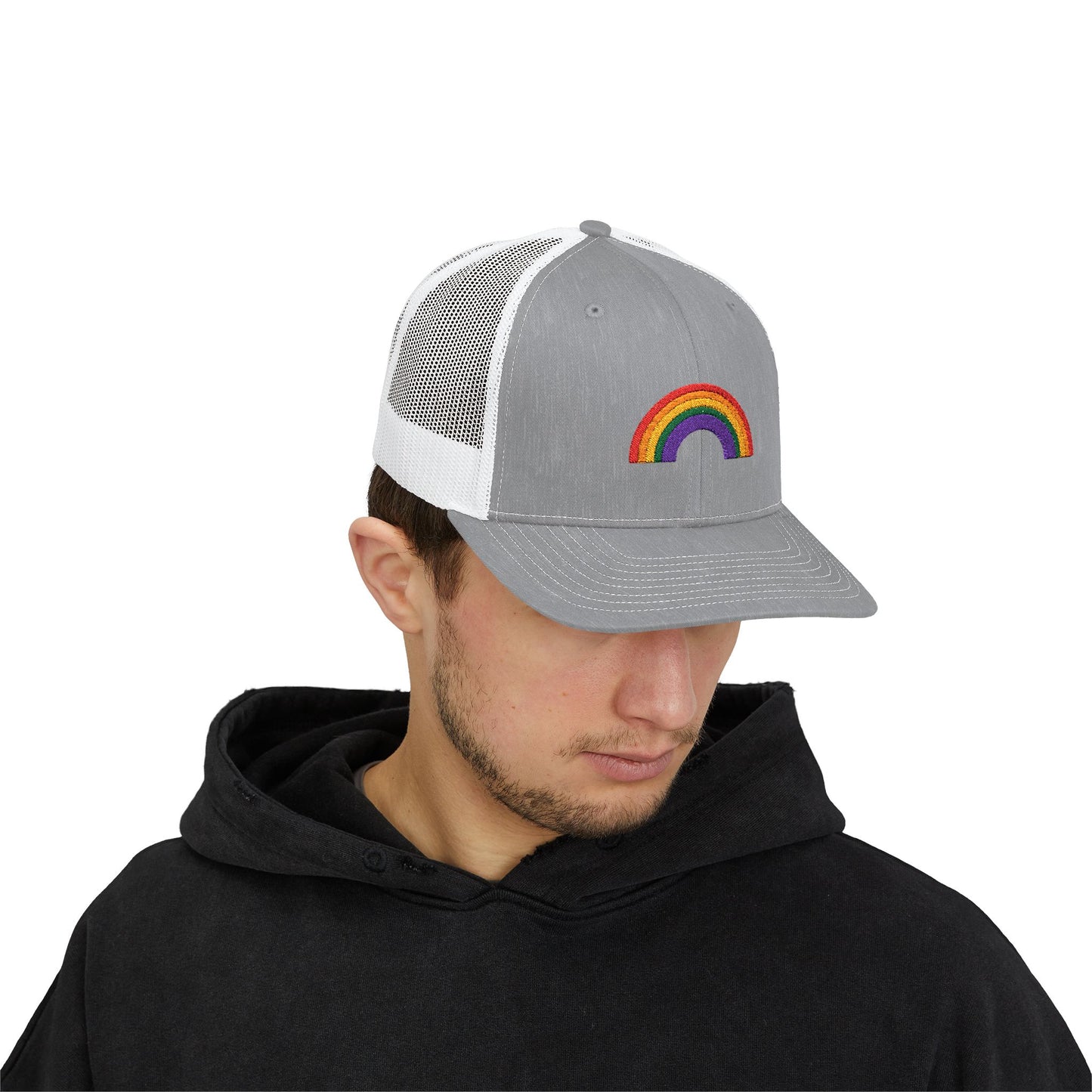 Rainbow Colors Snapback Trucker Cap