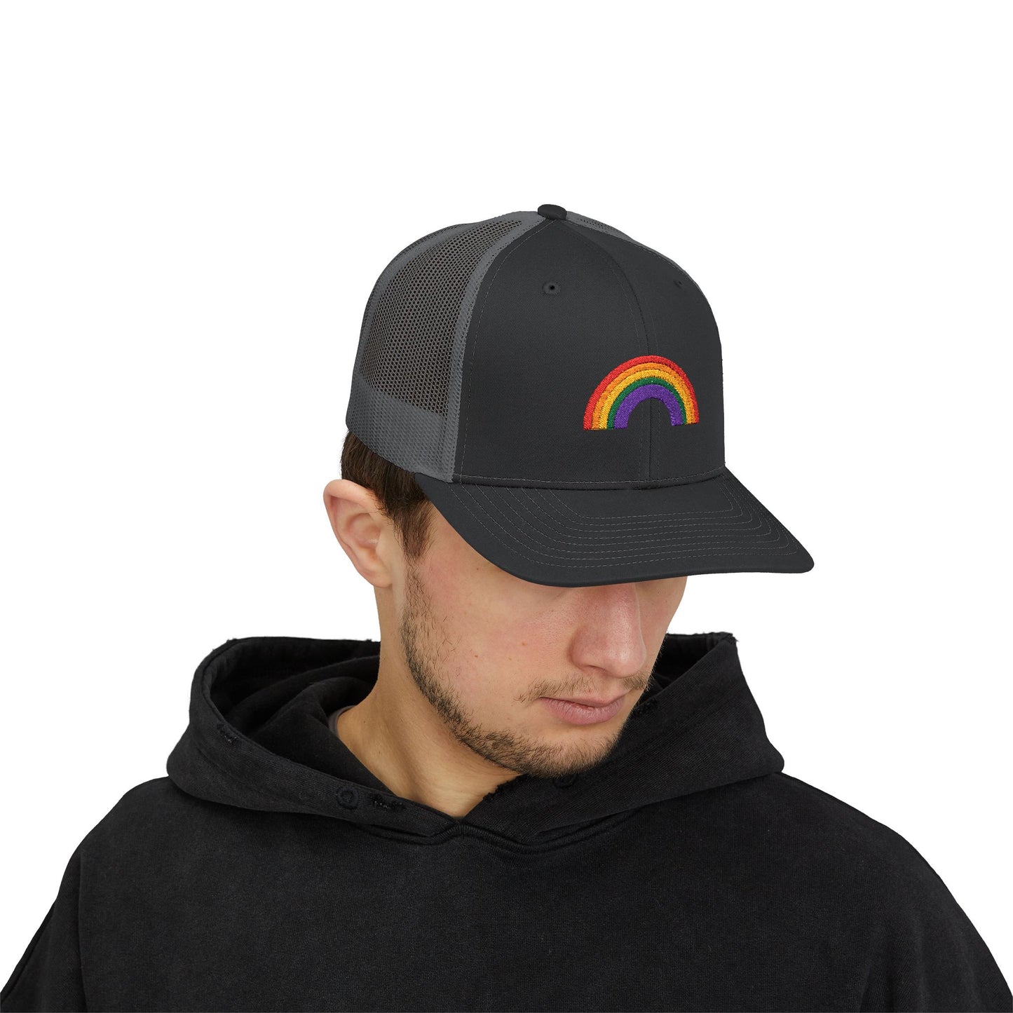 Rainbow Colors Snapback Trucker Cap