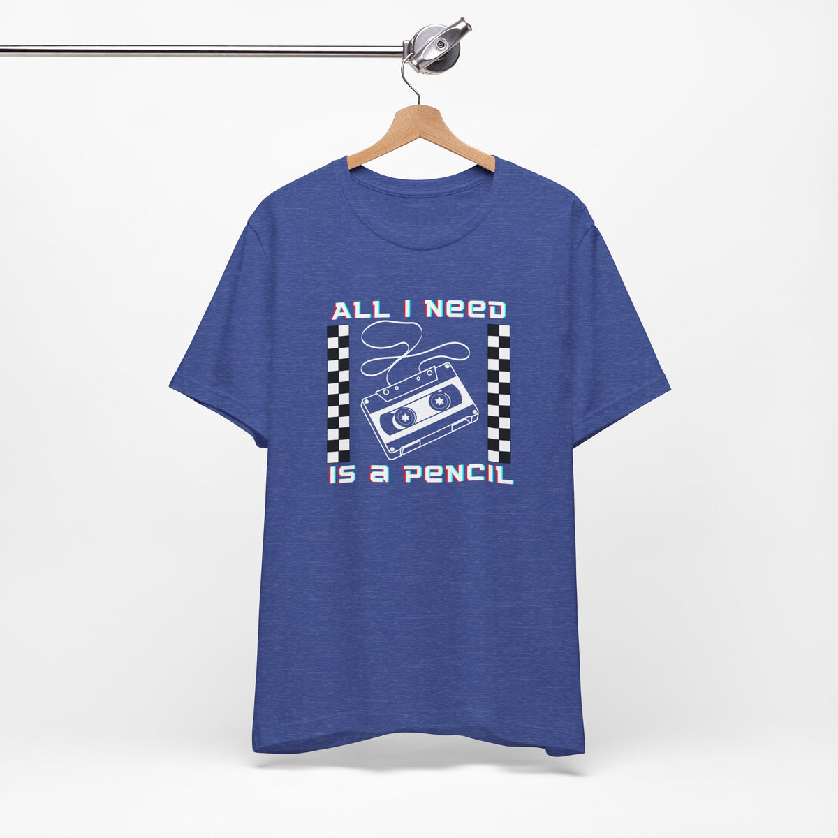 All I Need Is a Pencil Cassette Tape Graphic Tee