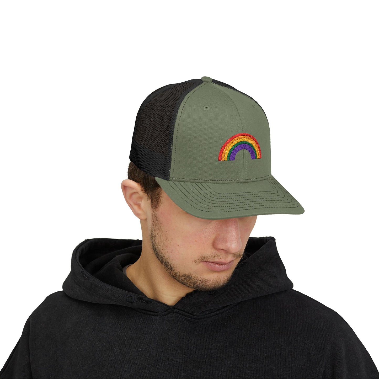 Rainbow Colors Snapback Trucker Cap