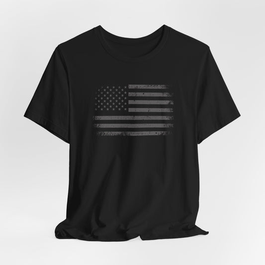 Gray American Flag