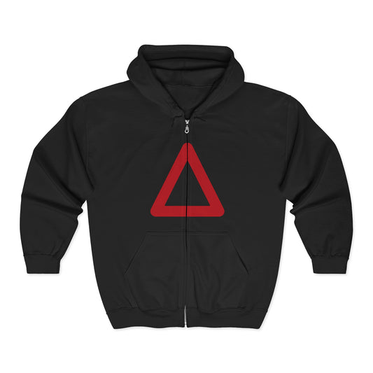 Triangle Full Zip Hooded Sweatshirt