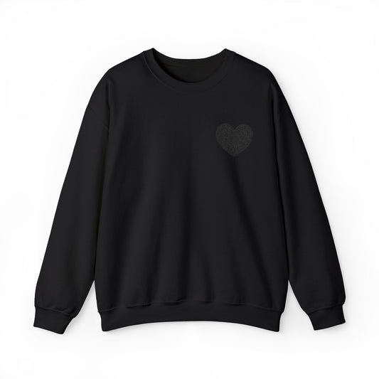 Embroidered Black Heart