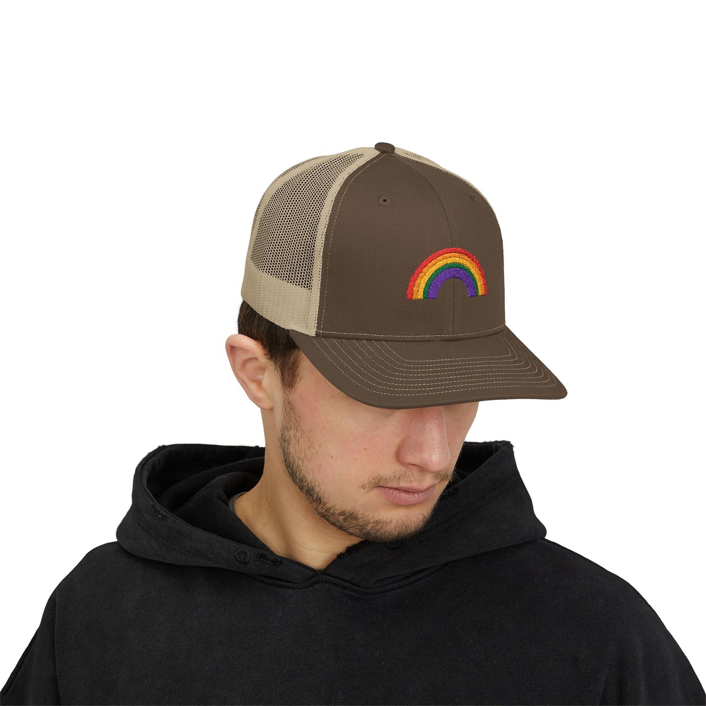 Rainbow Colors Snapback Trucker Cap