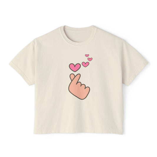 Finger Hearts Boxy Tee