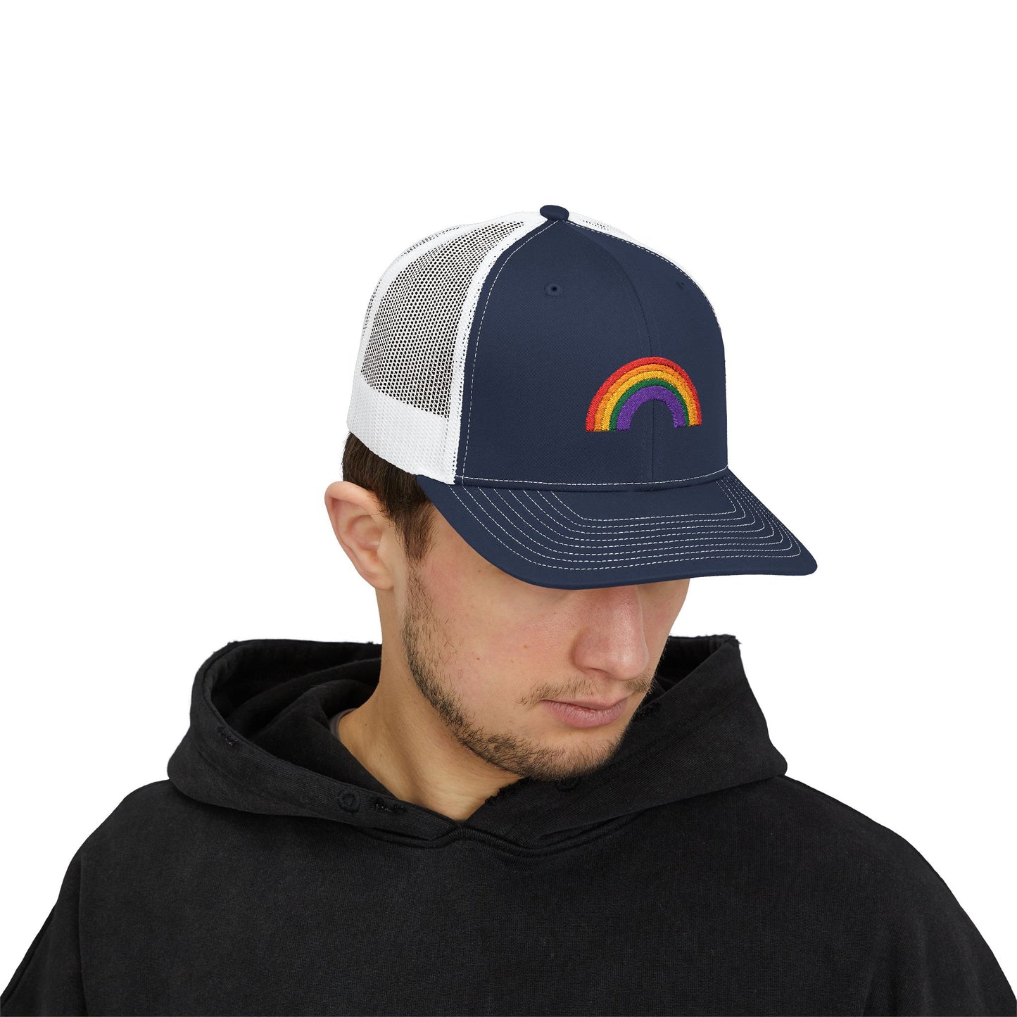 Rainbow Colors Snapback Trucker Cap