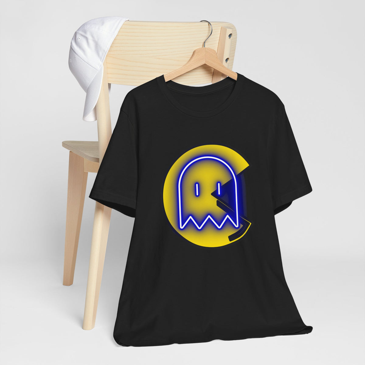 Pac-Man Ghost Logo T-Shirt — Retro Arcade Gaming Tee
