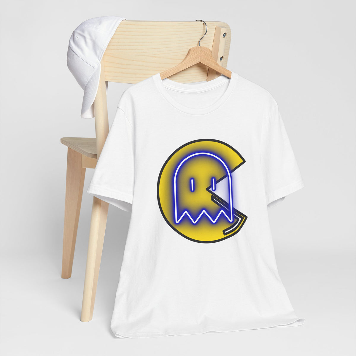 Pac-Man Ghost Logo T-Shirt — Retro Arcade Gaming Tee