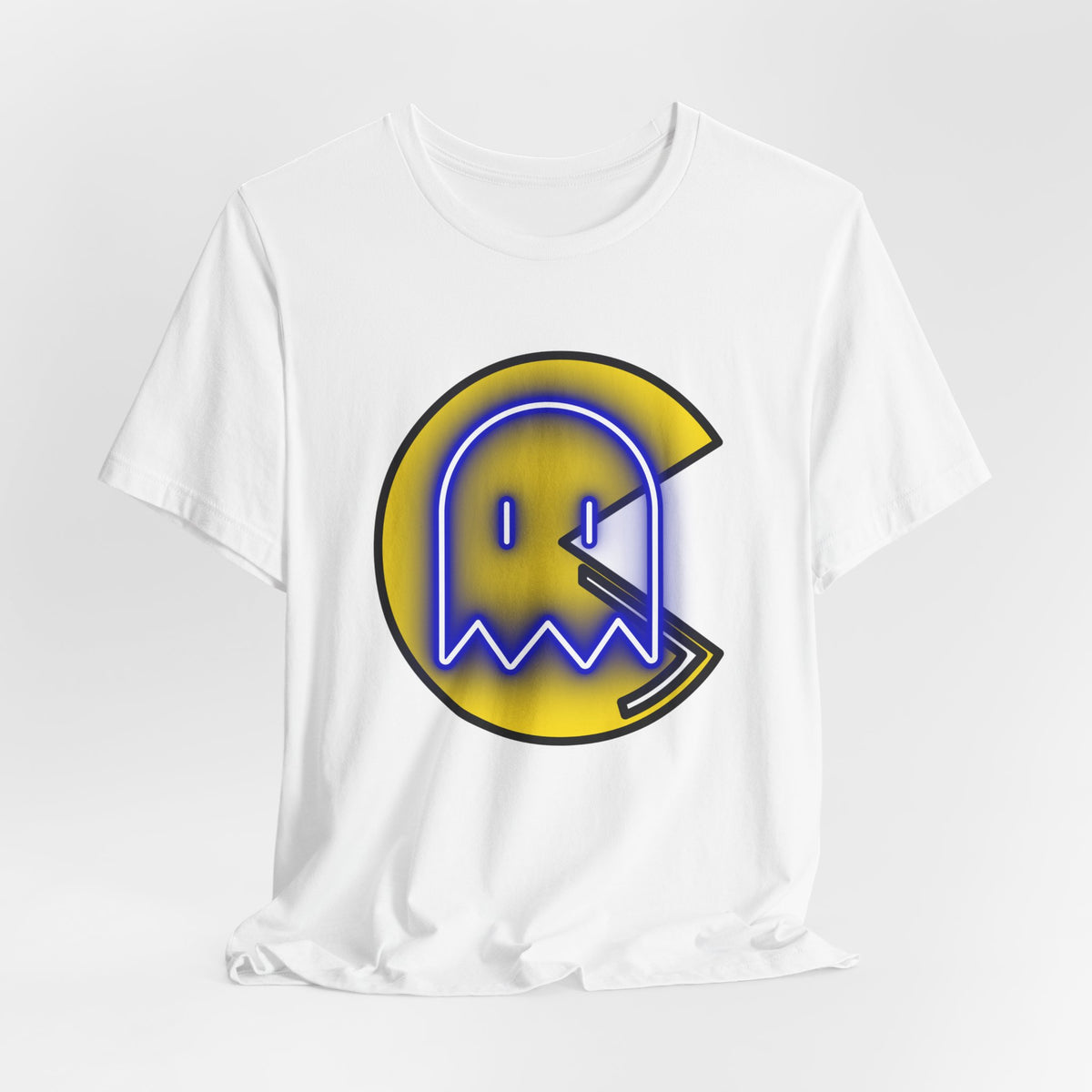 Pac-Man Ghost Logo T-Shirt — Retro Arcade Gaming Tee