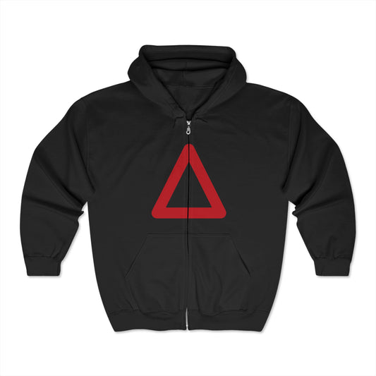 Triangle Full Zip Hooded Sweatshirt