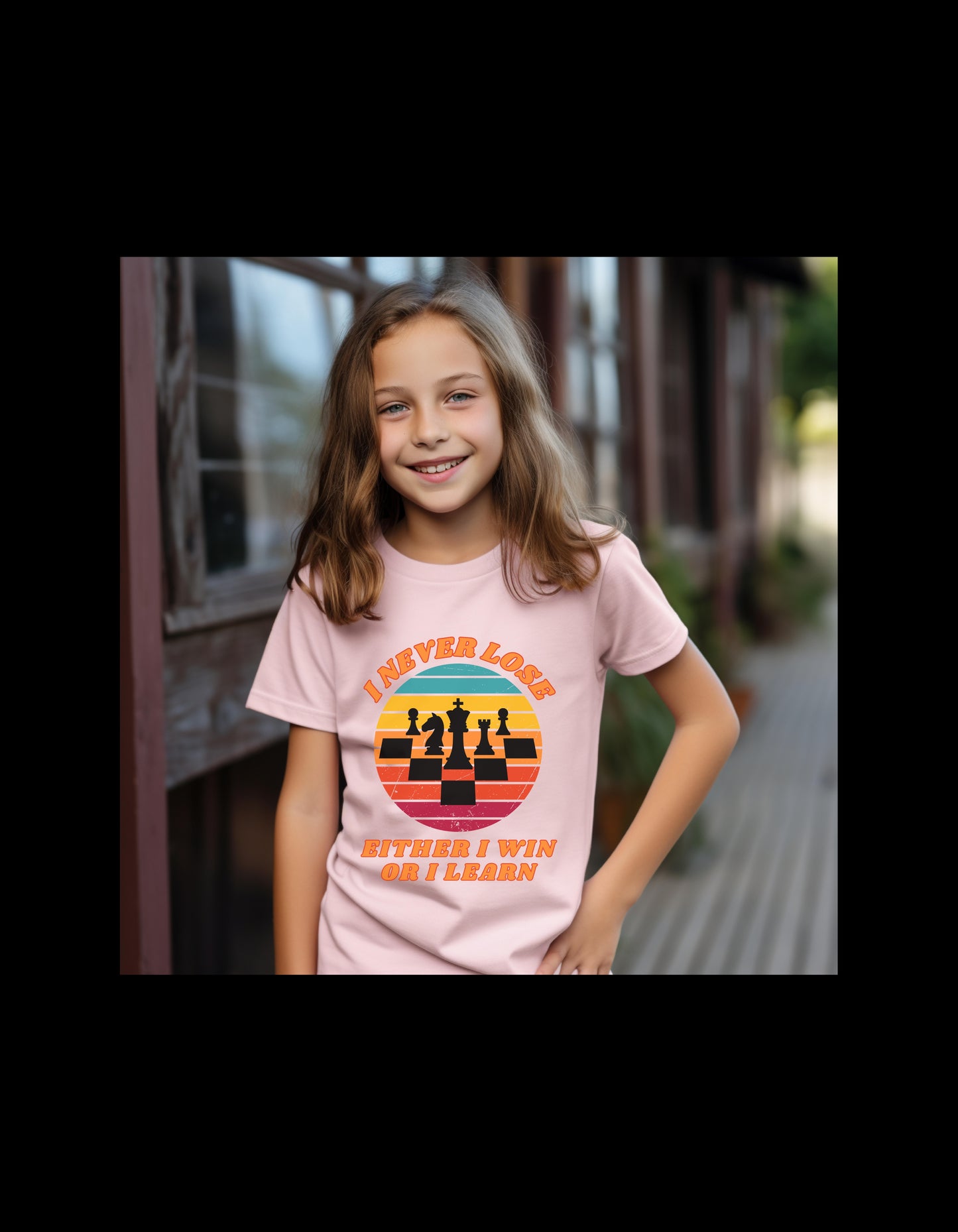I Never Lose , Either I Win or I Learn - Chess Tee