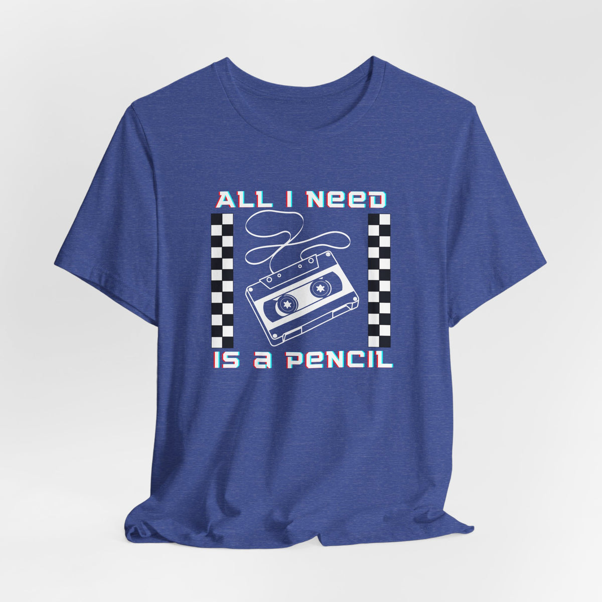 All I Need Is a Pencil Cassette Tape Graphic Tee