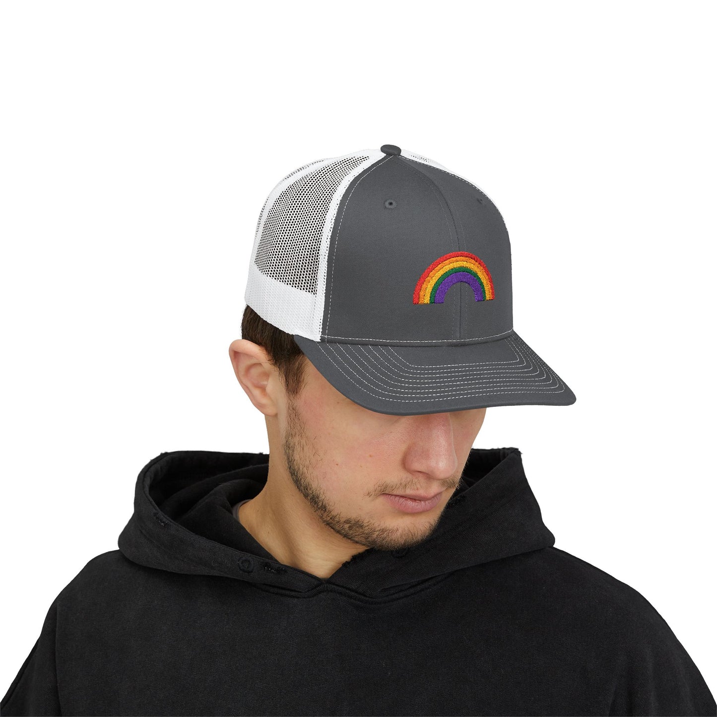 Rainbow Colors Snapback Trucker Cap