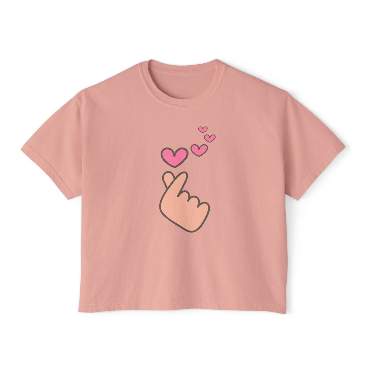 Finger Hearts Boxy Tee