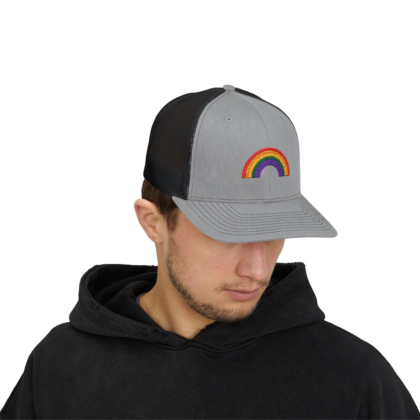 Rainbow Colors Snapback Trucker Cap