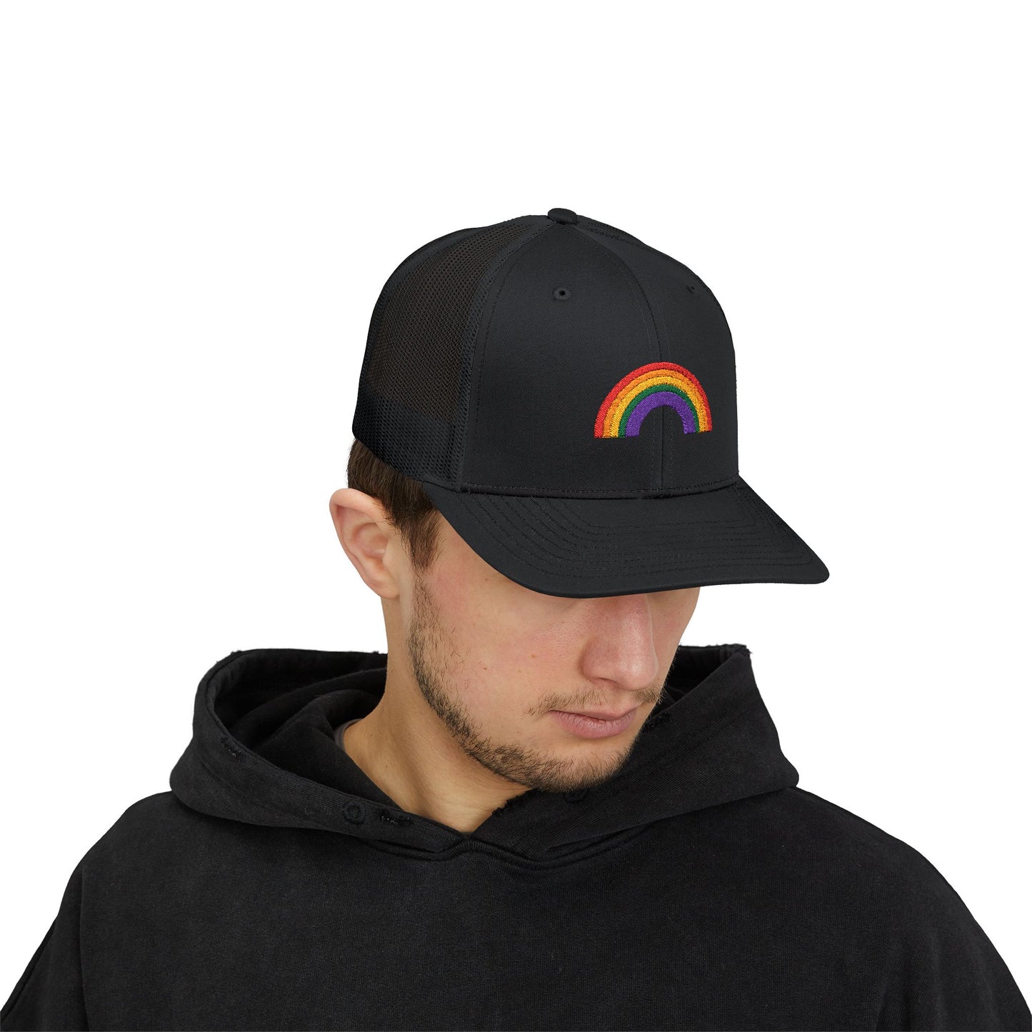 Rainbow Colors Snapback Trucker Cap