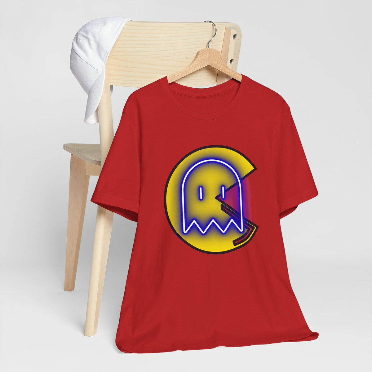 Pac-Man Ghost Logo T-Shirt — Retro Arcade Gaming Tee
