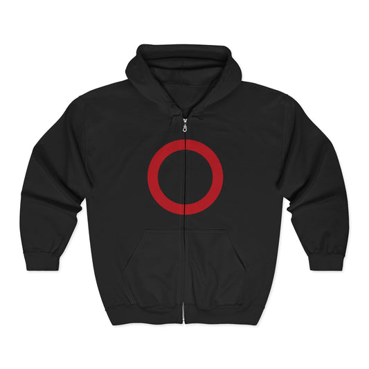 Circle Full Zip Hooded Sweatshirt
