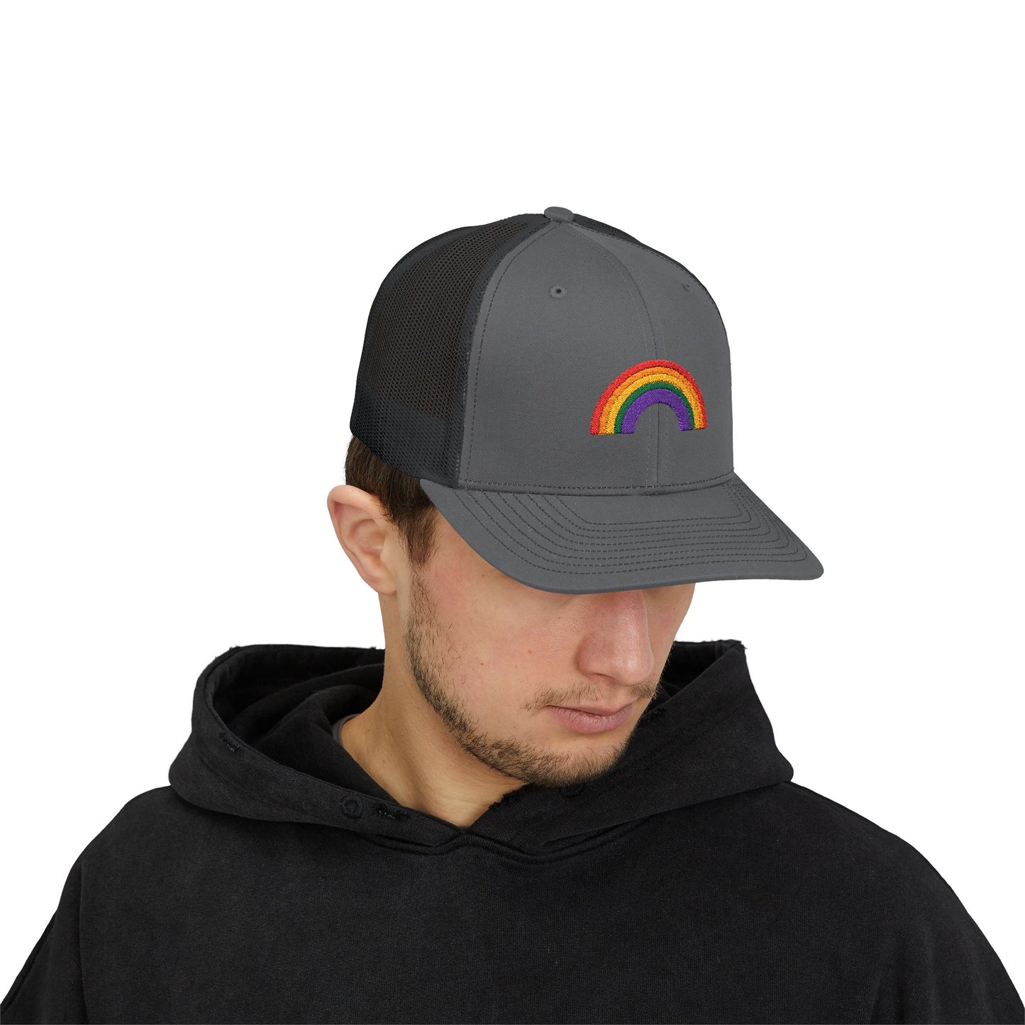 Rainbow Colors Snapback Trucker Cap